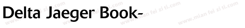 Delta Jaeger Book字体转换